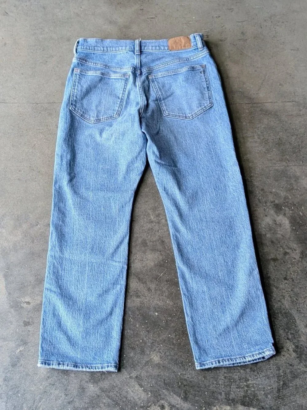 Madewell The Petite '90s Straight Jean in Rondell Wash: Crease Edition size 28P